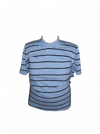 CAMISETA GOLA POLO LISTRADA LUAN TAMANHOS ESPECIAIS G1/G2/G3